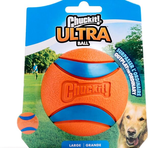 Ultra Ball Dog Toy - Size Large - For Dogs 60-100 lbs - Made from Durable Rubber - Picture 7 of 8